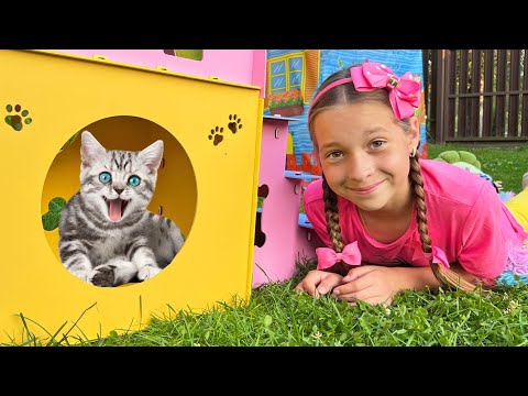 Котенок потерялся! София строит игровой домик для домашнего питомца - Популярные видеоролики рунета