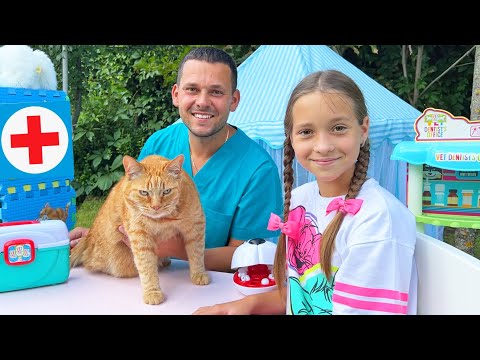София спасла кота и лечит его у ветеринарного врача - Популярные видеоролики рунета