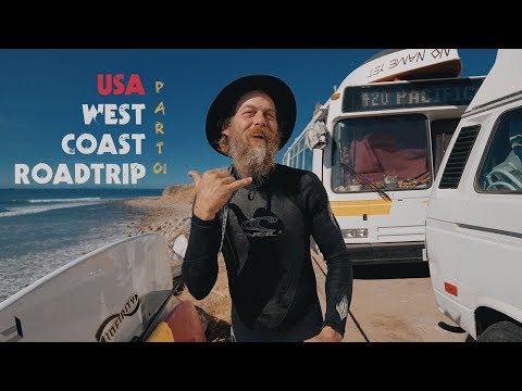 Жизнь в автобусе на берегу океана & серфинг в 53 года. Джефф Каспер. Pacific 420. - Популярные видеоролики рунета